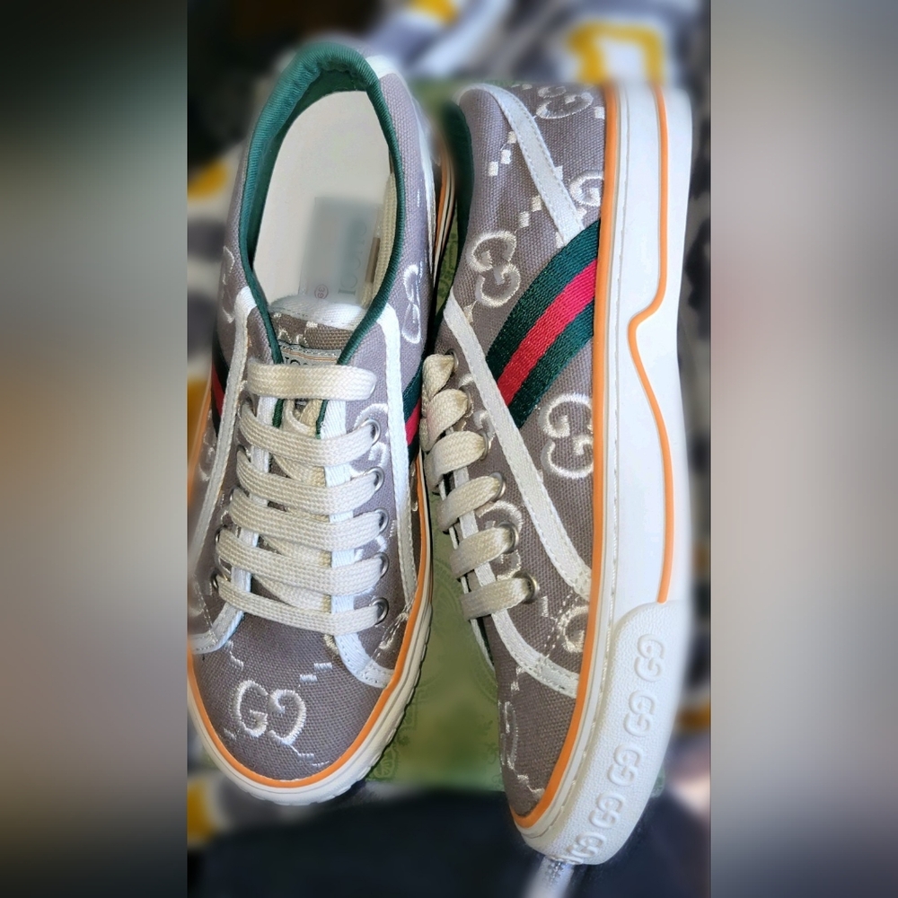 Womens New "G" copy sneakers tan S8